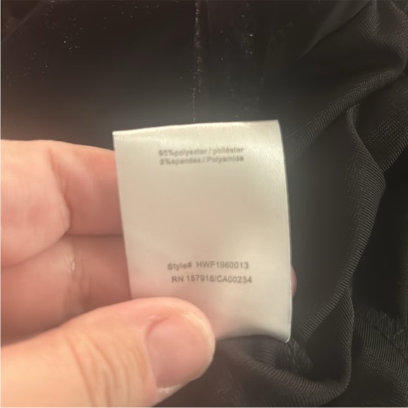 NWT H Halston Velvet Pants - Black - Picture 8 of 8